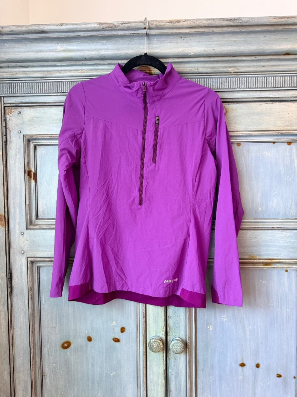 Patagonia women's Aired Pullover Jacket Half Zip in Ikat Purple Size S